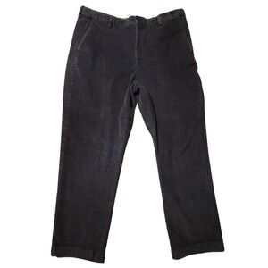 LL Bean Pants Mens 38x32 Dark Charcoal‎ Stretch Country Corduroy Comfort Waist